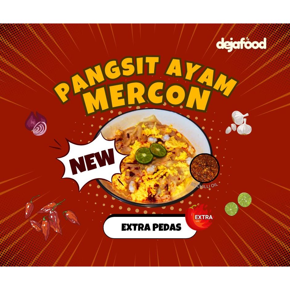 

Pangsit Mercon Ayam Pedas