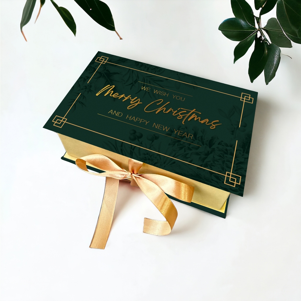 SVR (COD) HARDBOX BY ASHADEWI G - Classic Emerald Christmas / Hardbox Natal / christmas / hampers /