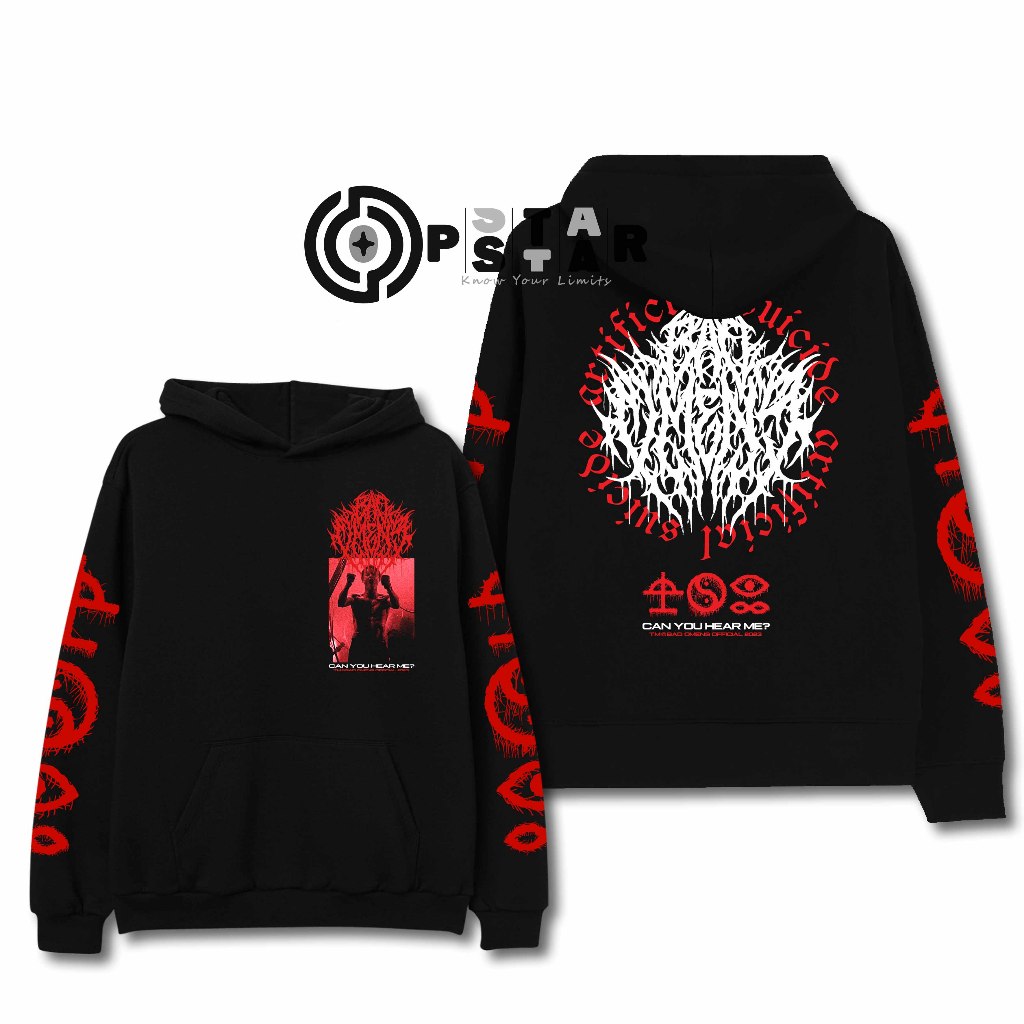 Jaket Bad Omens merch Artifical Suicide Hoodie Series