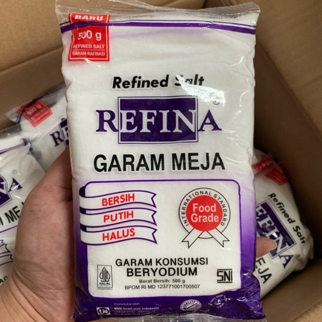 

Refina Garam Meja 250 gr 500 gr Garam Halus Beryodium