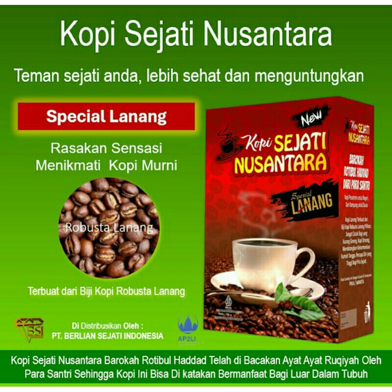 

Kopi sejati nusantara lanang ORIGINAL harga 1 box