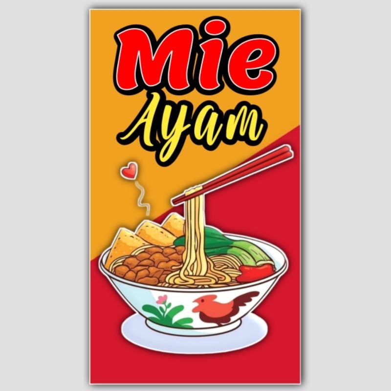 

Stiker Mie Ayam | Stiker Gerobak Jualan