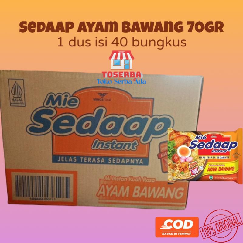 

SEDAAP Ayam Bawang 70gr (1dus isi 40pcs)
