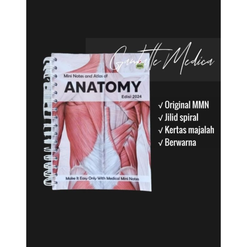 READY ATLAS OF ANATOMY CETAKAN BARU 2024 MEDICAL MINI NOTE