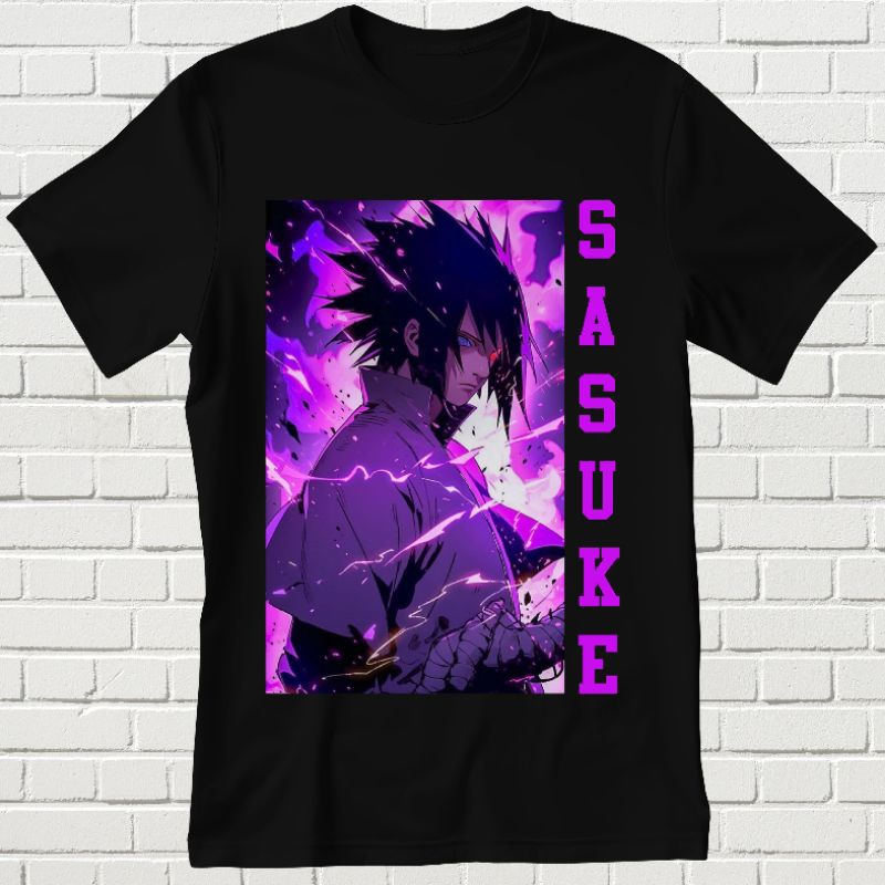 KAOS SASUKE - BAJU KAOS DEWASA - KAOS ANIME - KAOS FIGUR - KAOS DISTRO