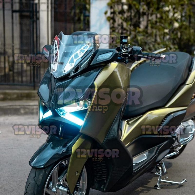 Dapatkan Windshield Xmax 250 Connected Hi-Tech V3. Visor New Xmax 250 V3 Tebal 4Mili