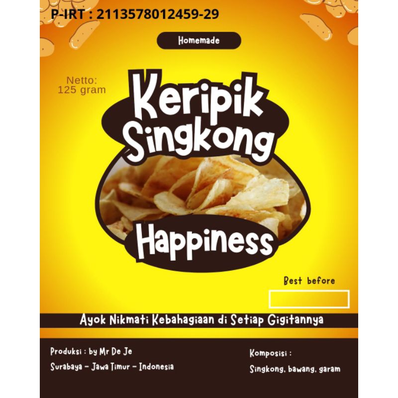 

Kripik Singkong Happiness