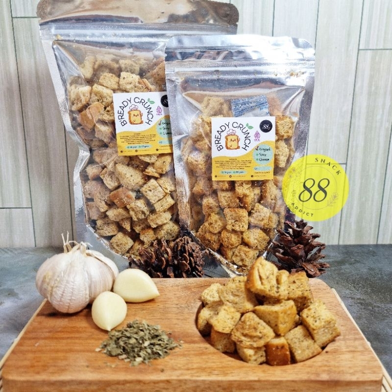 

Bready Crunch ORIGINAL // Crouton // Roti Gandum Crunchy // Snack Roti 50gr /150gr