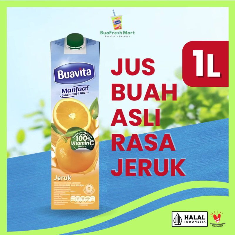 

Buavita Jus Buah Asli Jeruk 1000 Ml