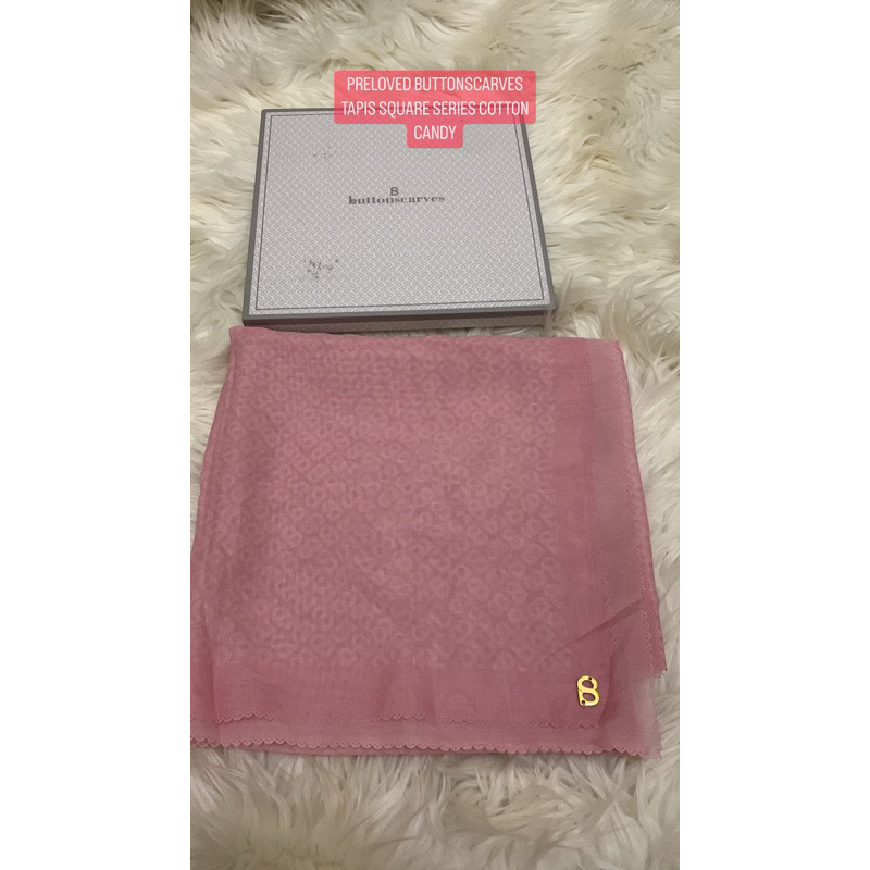 PRELOVED BUTTONSCARVES TAPIS 1 SERIES COTTON CANDY