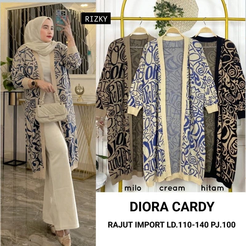 DIORA CARDY By RIZKY LEAFY CARDI BARA CARDI HOKAIDO CARDI - Bhn rajut ( Bestseller )