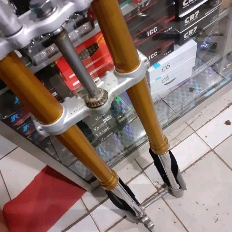 usd crf 150l original cabutan shock depan crf150l ori