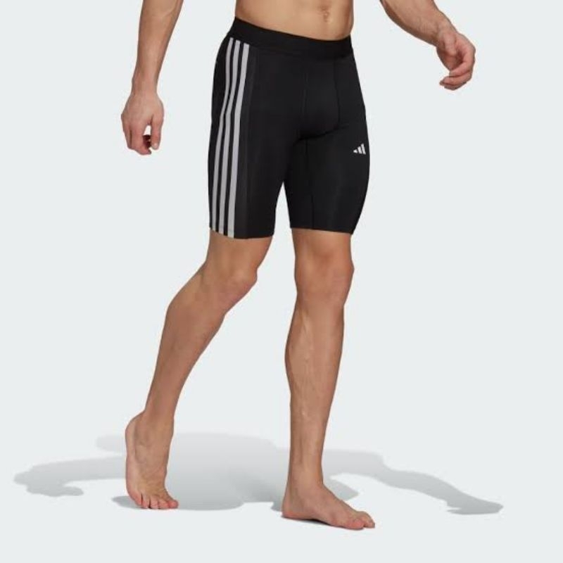 ADIDAS MEN TECHFIT 3-STRIPES TRAINING SHORT TIGHTS HD3531 ORIGINAL