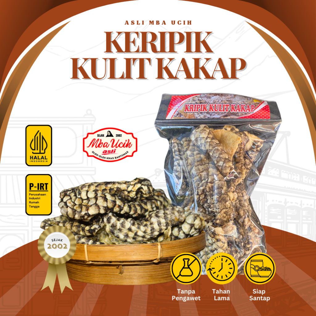 

Keripik Kulit Ikan Kakap Asli Mba Ucih Oleh Oleh Khas Banyumas