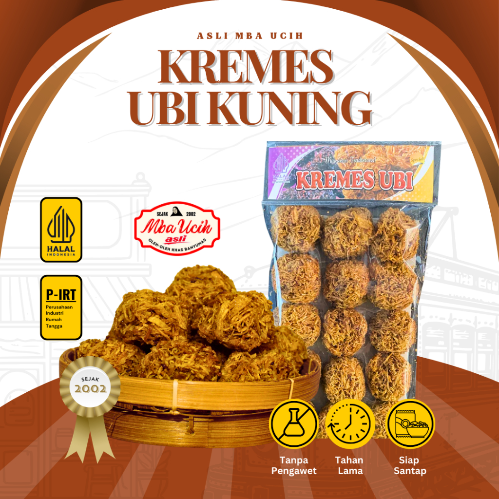 

Kremes Ubi Kuning Asli Mba Ucih Oleh Oleh Khas Banyumas