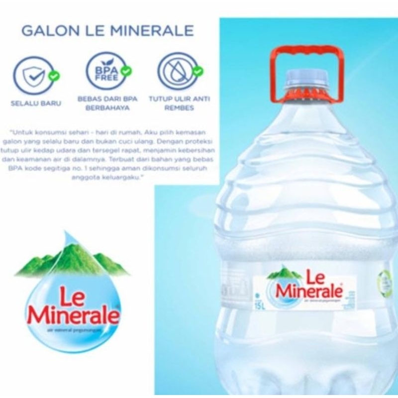 

AIR MINERAL LE MINERALE 15 LITER