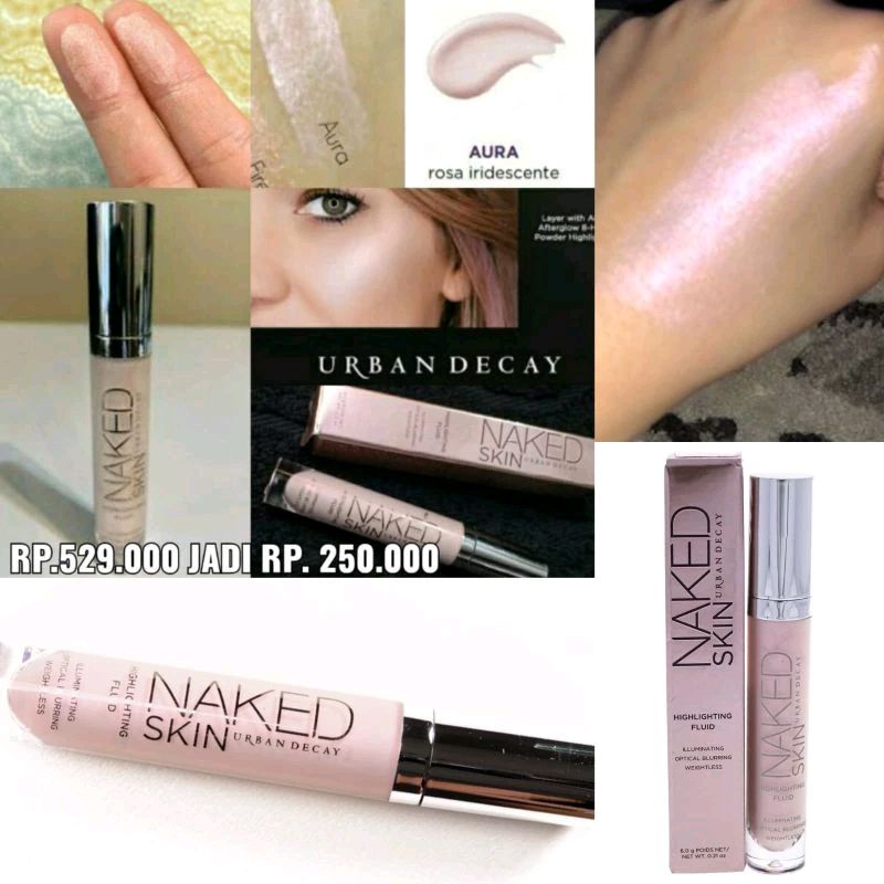 Highlighter Urban Decay Naked Skin Highlighting Fluid Illuminating Optical Blurring Weightless