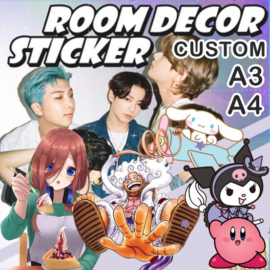 

CUSTOM STIKER ukuran besar A3 VINYL CHROMO Sticker costum