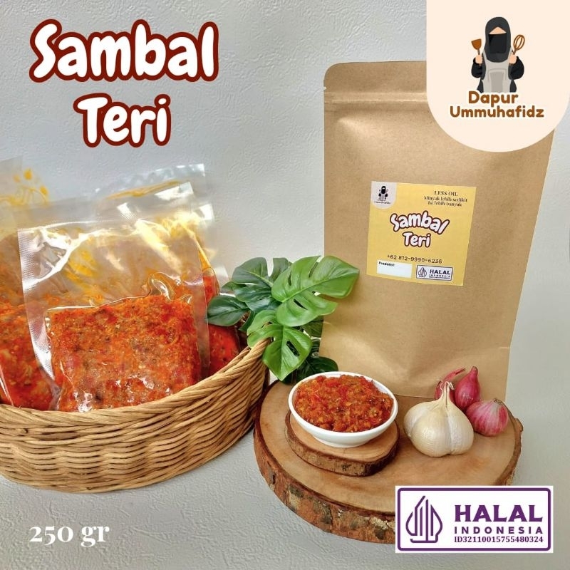 

Sambal teri nasi less oil