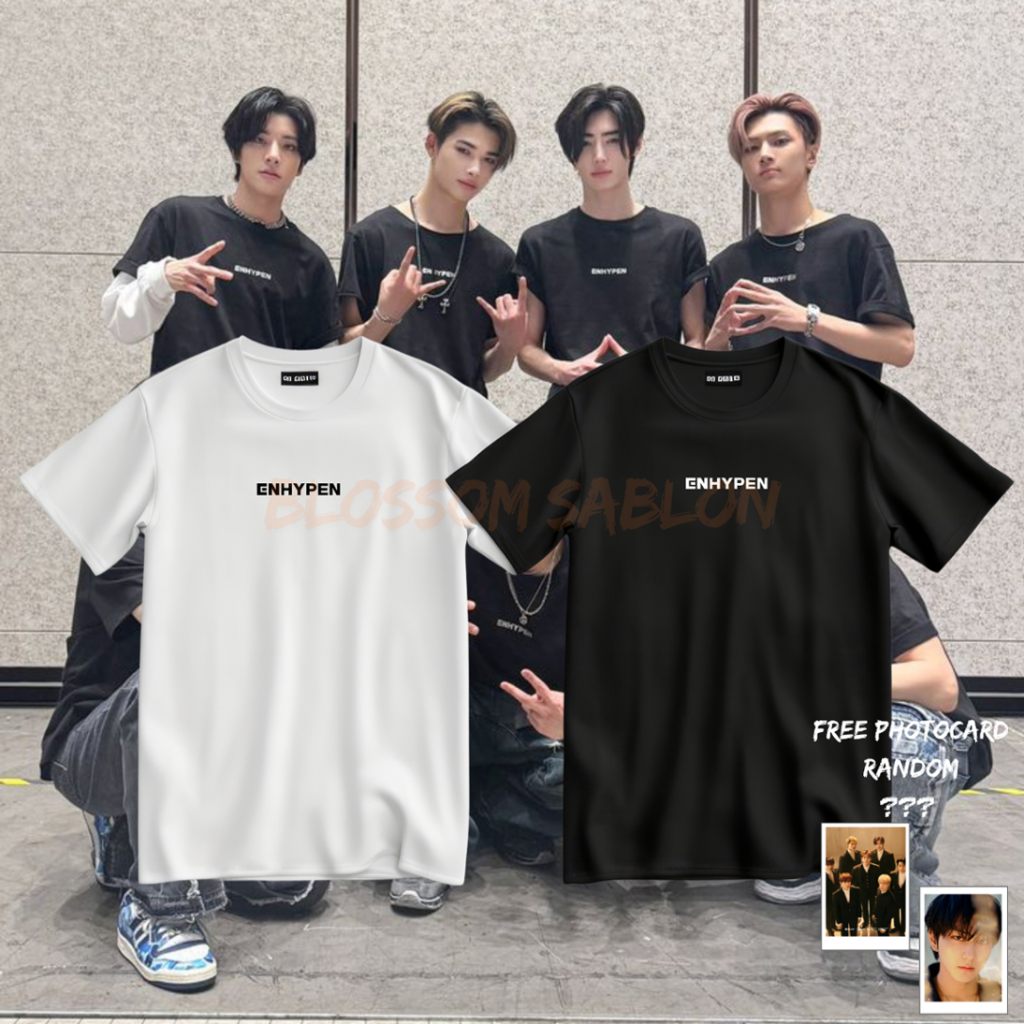 Kaos Enhypn / Katun Combed 24s Heeseung Sunghoon Jay Niki Sunoo Jungwon Jake Enhypen Engene