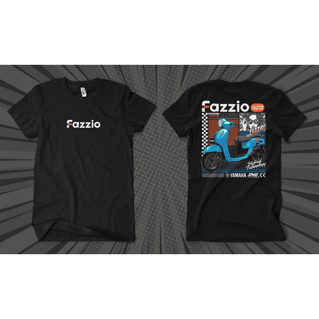 kaos custom motor FAZZIO kaos keren kaos motor kaos touring kaos keren