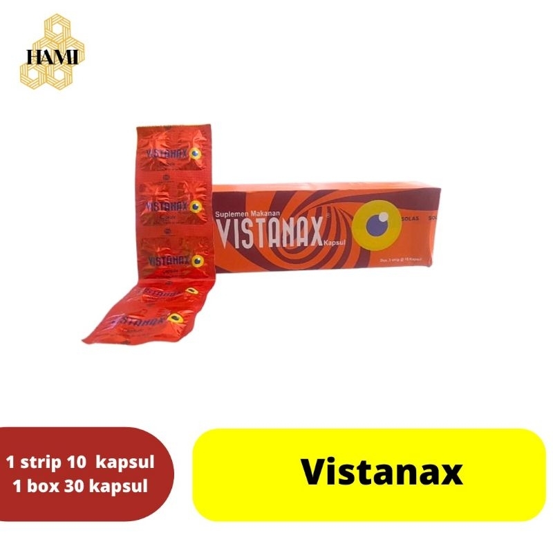Vistanax Kapsul Strip 10 Kapsul - Multivitamin dan Mineral untuk Kesehatan Mata