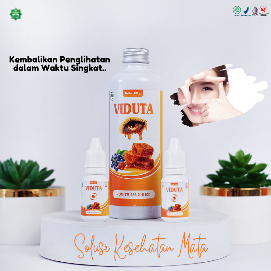 Bonus Tetes Mata & Madu Herbal Viduta ( Obat Herbal Mata Minus - Mines - Plus )