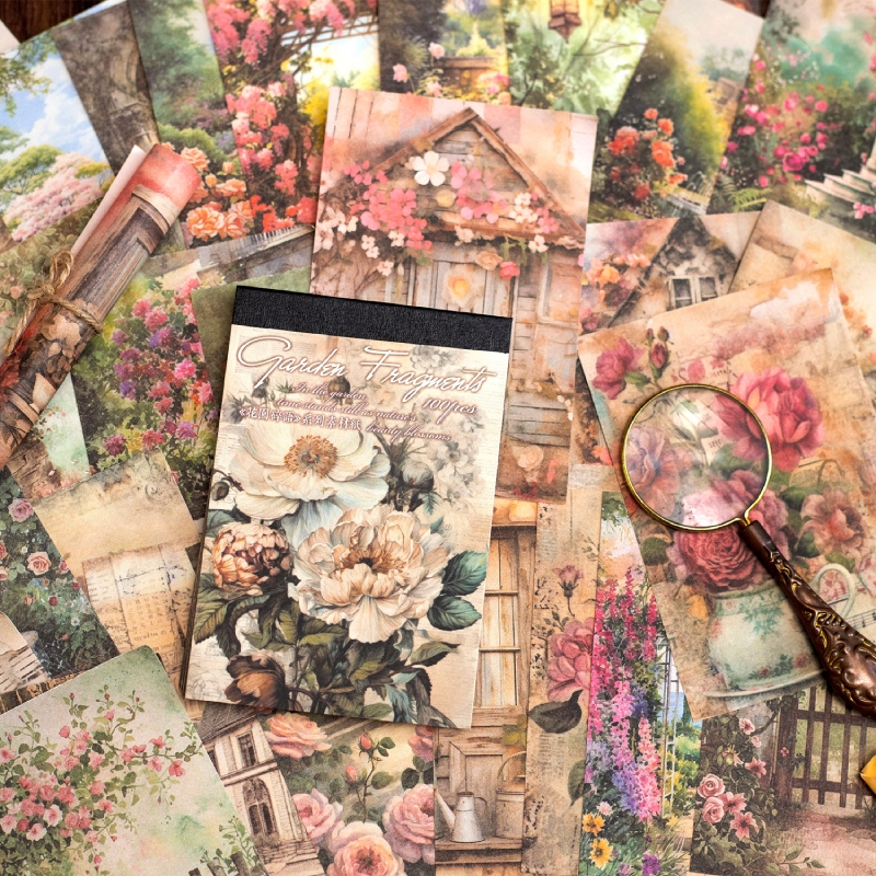 

mh 100 Lembar Kertas Hias Seri Bisikan Taman Untuk Dekorasi Scrapbook Bullet Journal Diary Jurnal