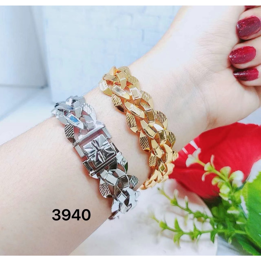 Gelang Xuping Rantai Sisik Naga Lapis Emas Perhiasan Wanita 3940
