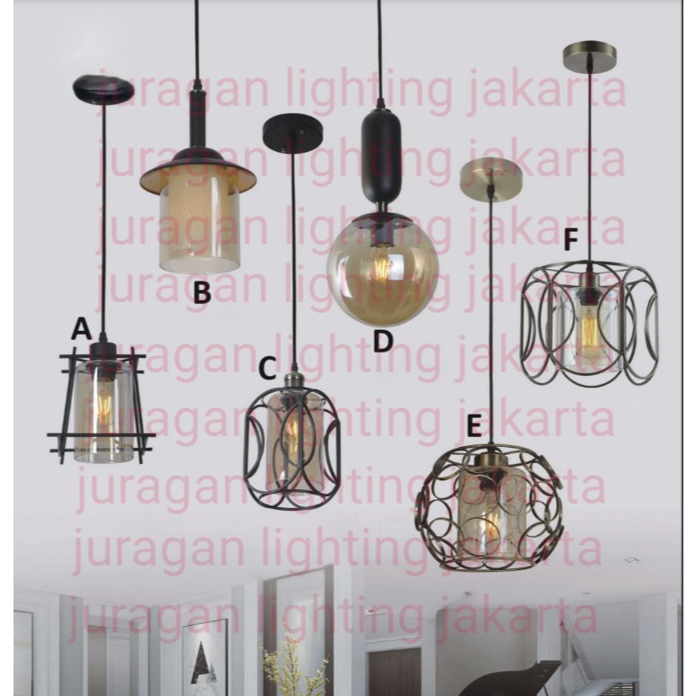 SL11815-1/11837-1/12055-1/12015-1/12036-1/11820-1 LAMPU GANTUNG HIAS MINIMALIS KLASIK AESTHETIC CAFE