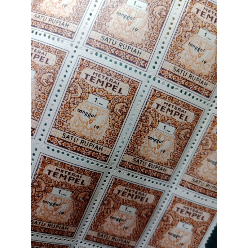 

Blok 20 Indonesia 1 rupiah Tahun 1960-1965 UN USED