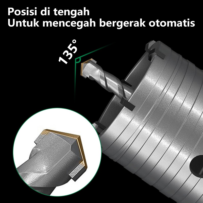 ISKU Mata Bor Hole Saw Pelubang Beton Tembok/Mata Bor Hole Saw Set/SDS Plus Mata Bor Bobok Tembok