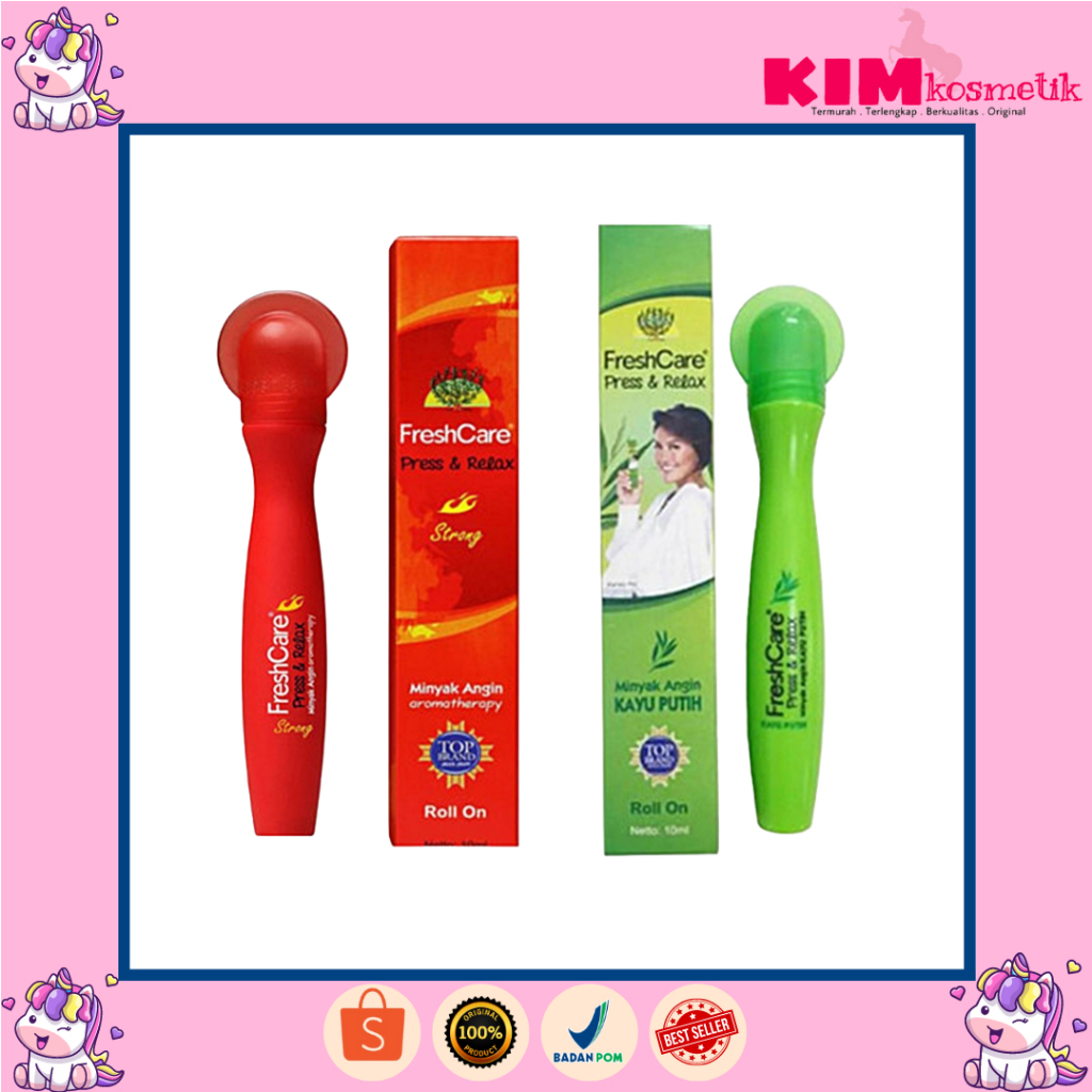FreshCare Press & Relax - NEW (minyak angin roll, freshcare rock and roll) PANJANG