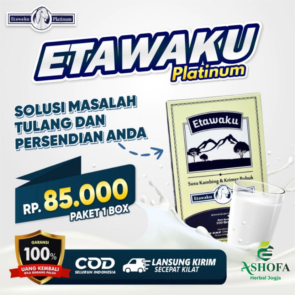 

Susu Kambing ETAWAKU PLATINUM Etawa Original - Susu Kambing Untuk Pernafasan