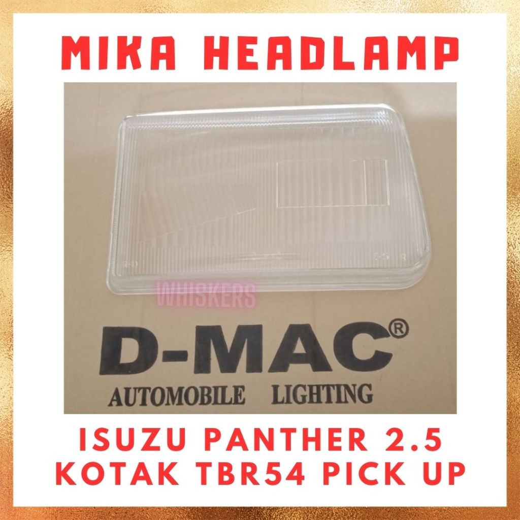 [PCS] Mika Kaca Lampu Depan Besar Utama Head Lamp Isuzu Panther 2.5 Kotak TBR54 Pick Up Minibus Stat