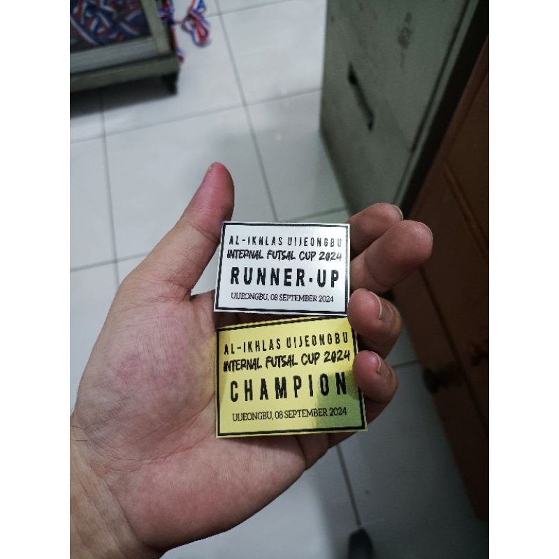 TULISAN PIALA HOLOGRAM TULISAN UKURAN CUSTOM