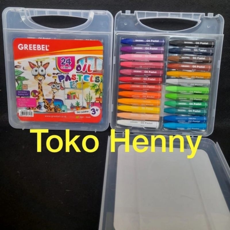

CRAYON GREEBEL OIL PASTELS 24 WARNA.....