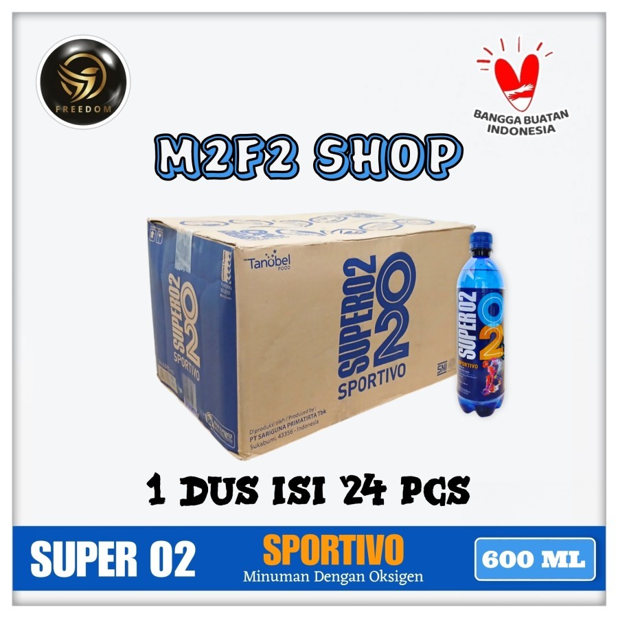 

Air De Mineral Oksigen Super O2 Sportivo Botol Pet - 600 ml (Kemasan Karton)