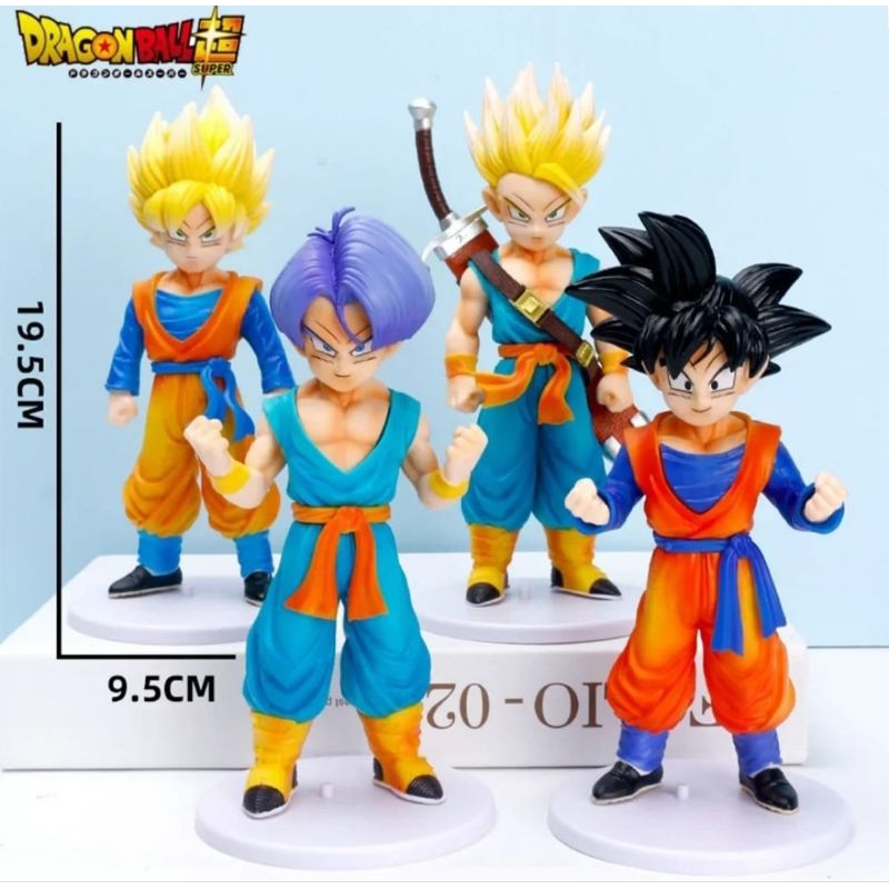 

Action figure dragon ball super saiyan son Goku torankusu trunks goten