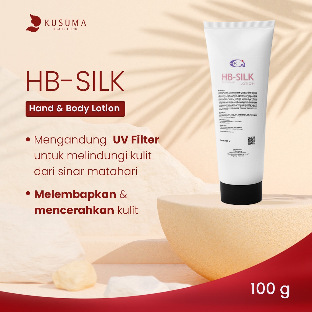 Kusuma Beauty - Body Lotion HB Silk 100gr - Lotion Kulit Lembut