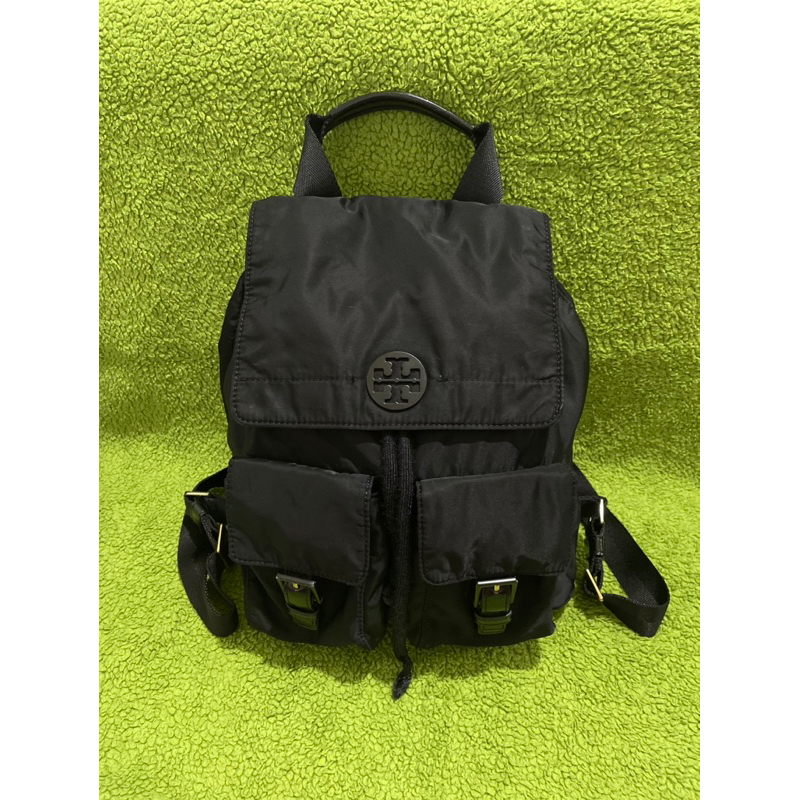 tas ransel nylon tory burch-black