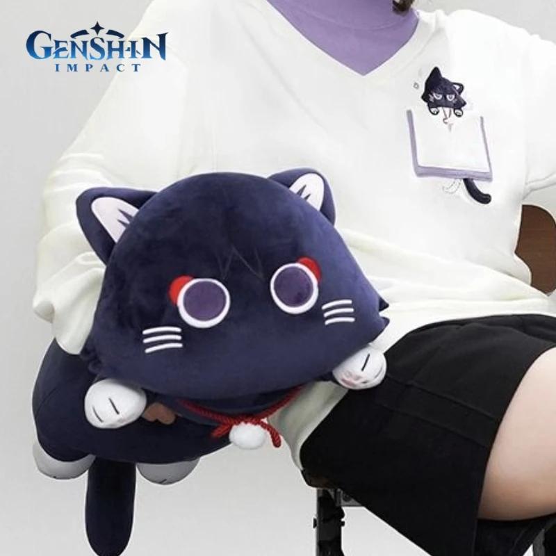 Boneka Wanderer Scaramouche Genshin Impact Cat Plush Doll 60CM