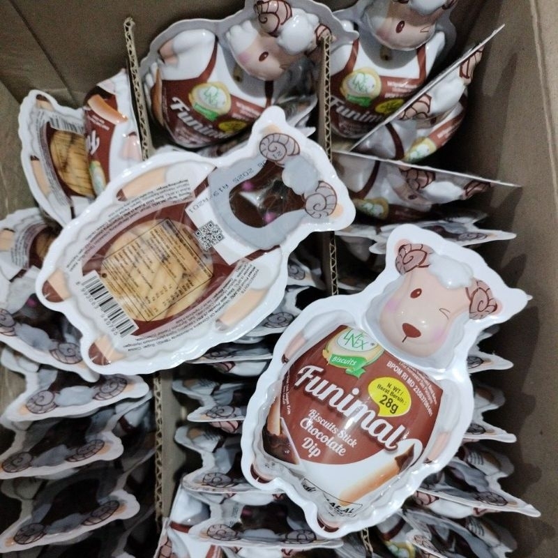 

Funimal biscuits stick chocolate dip harga 1 dus isi 30 pcs