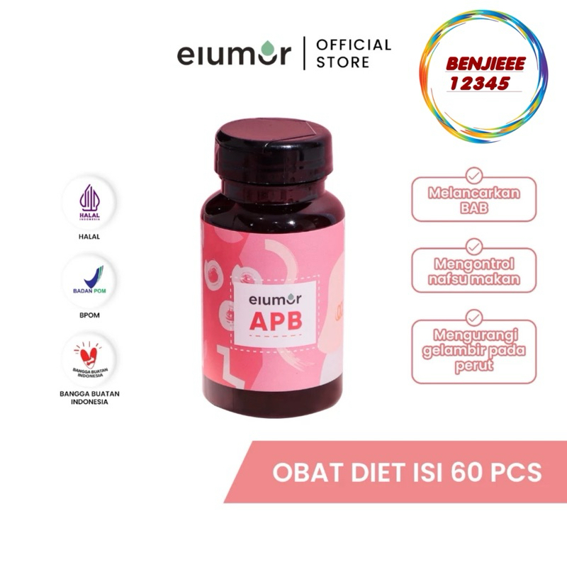 Elumor APB isi 60 Kapsul ( Suplemen pelangsing herbal alami ) kapsul ELUMOR apb Elumor slimming