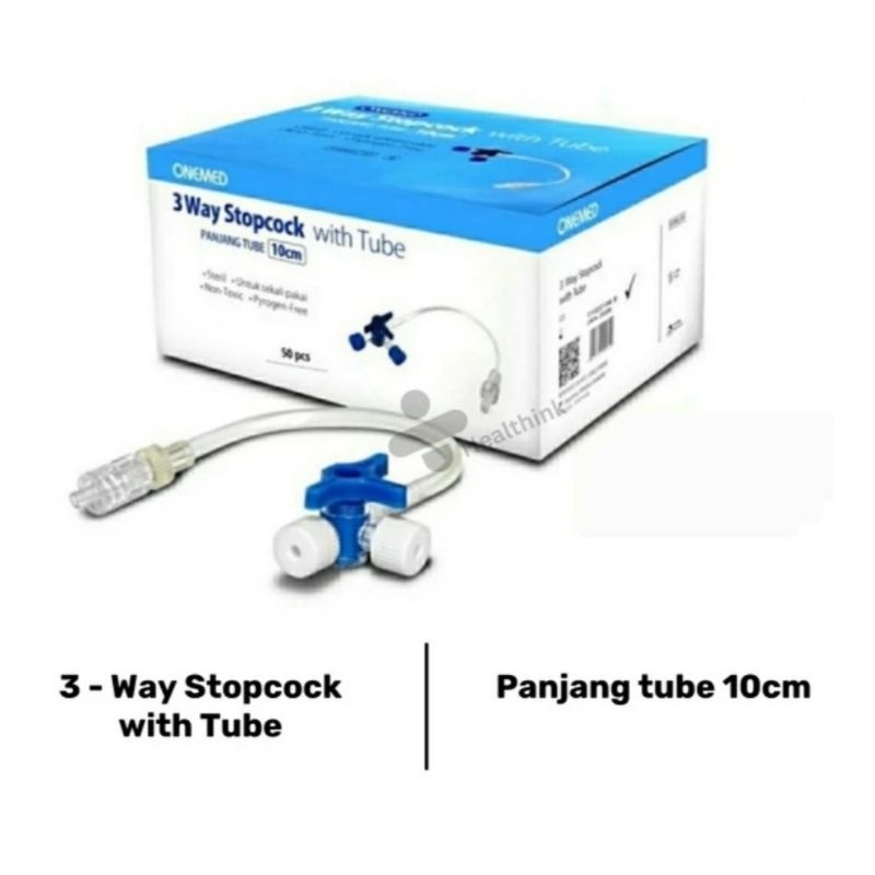 3 WAY STOPCOCK WITH EXTENSION TUBE ONEMED - Three Way Stopcock Tube