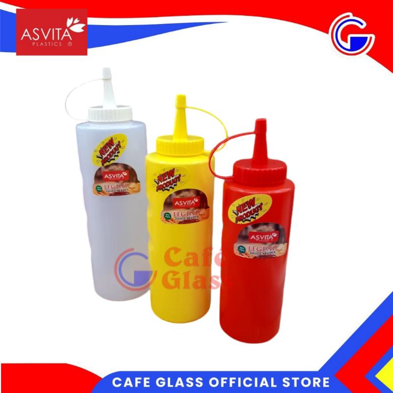 BOTOL KECAP/BOTOL SAUS  SAMBAL 400ML/BOTOL LEGEND | ASVITA PLASTIK