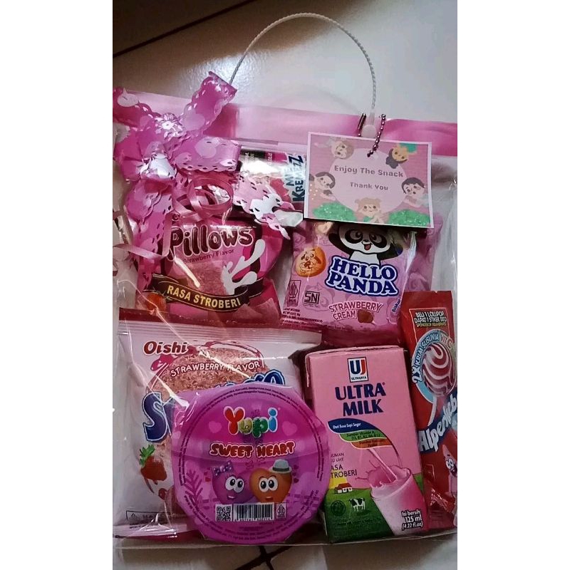 

20pcs Paket Snack Serba Pink