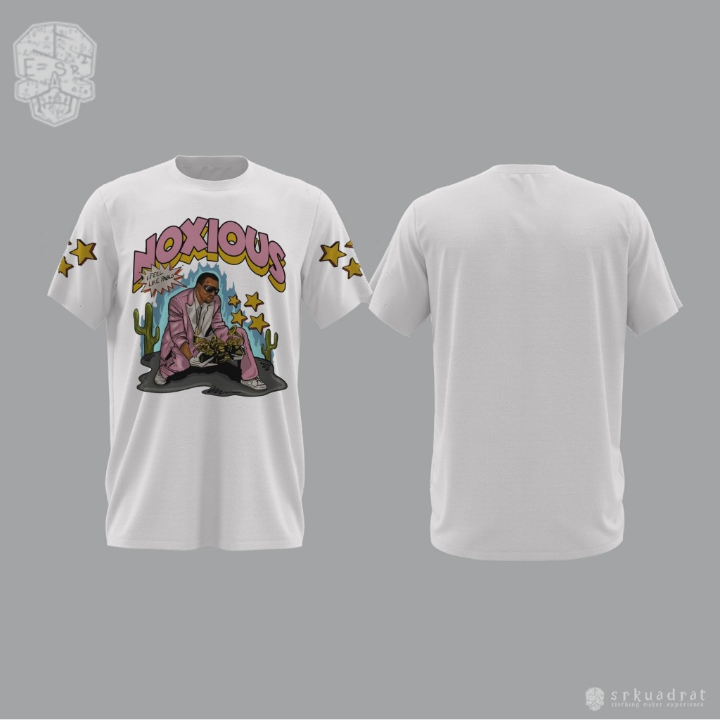 BIKINSABLONKAOS Kaos Noxious I Feel Like Pablo Katun Unisex T - Shirt