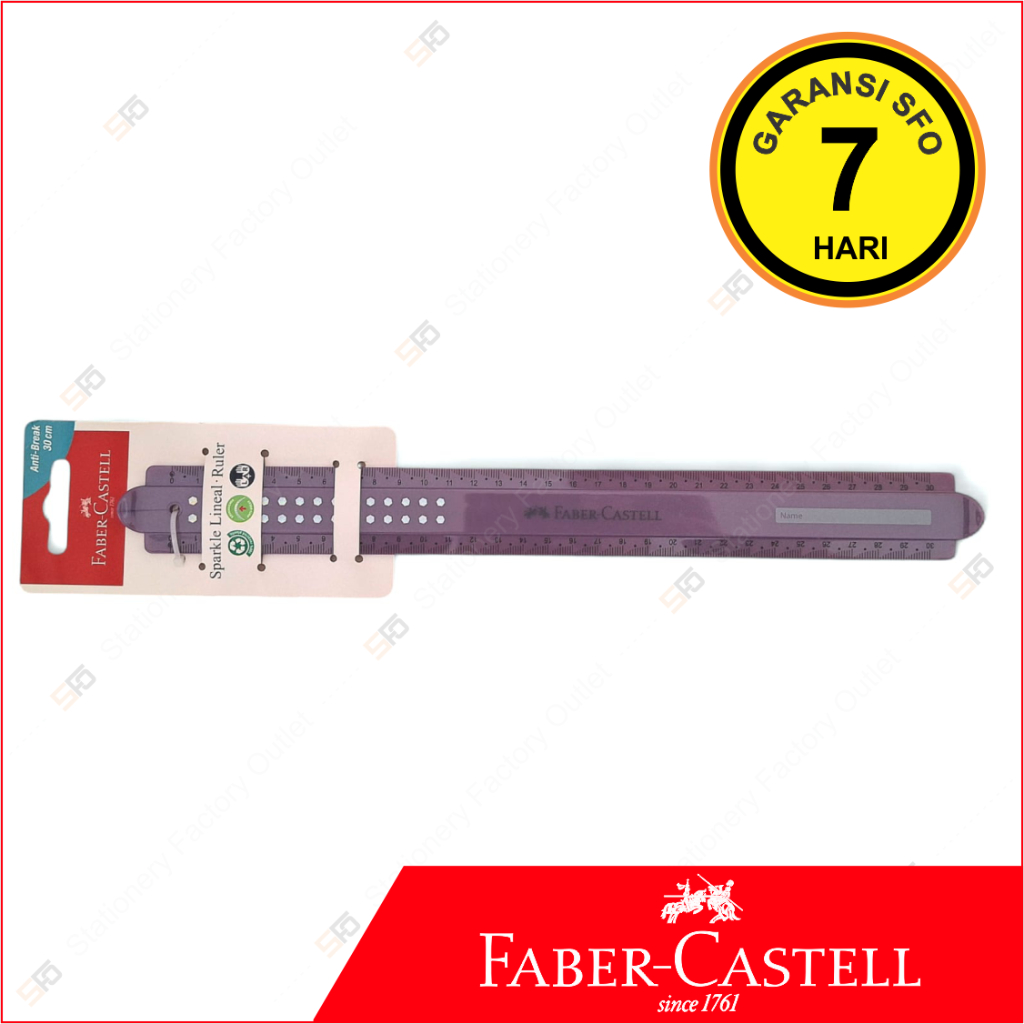 

Penggaris Faber Castell 30cm - Break Resistant - SFO Semarang Official