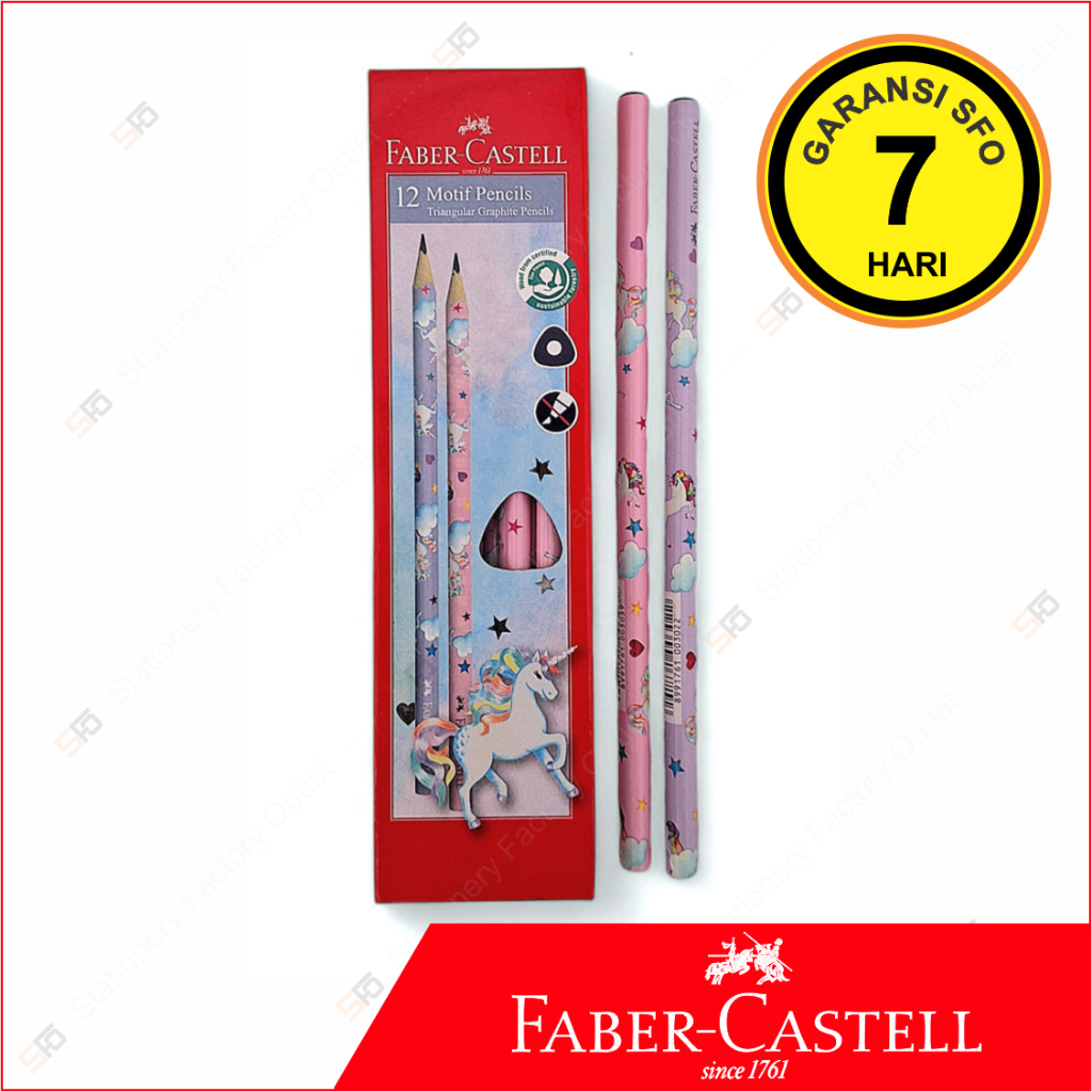 

Pensil Motif Cewek Faber Castell 2B - Unicorn